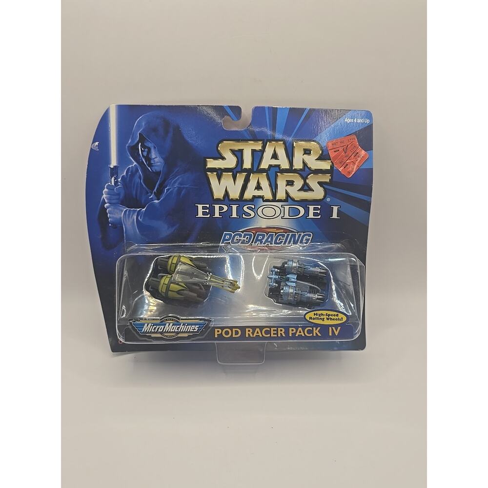 Vintage Star Wars Episode 1 Pod Racing Pack IV Micro Machines‎ Hasbro 1998 New